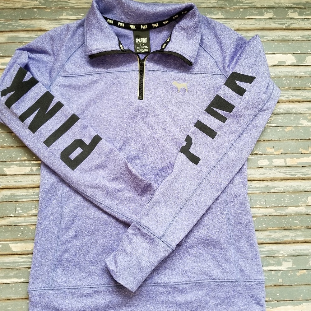 PINK Victoria's Secret Quarter-Zip Pullover